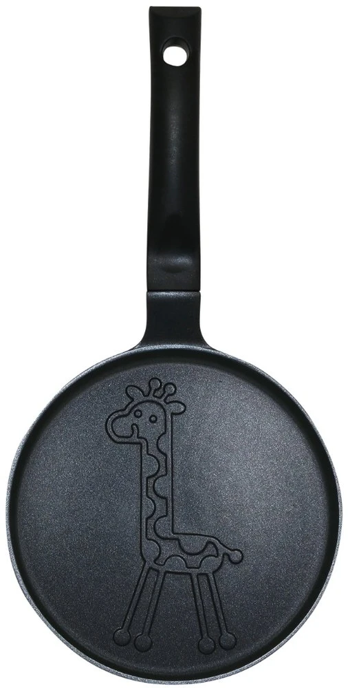 Keptuvė Blynų kepimo forma, žirafos rašto, aliuminio, nelimpanti danga, juoda, 18 cm skersmens, Klausberg, kb-7975