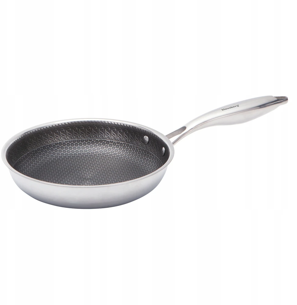 Klausberg Keptuvė Keptuvė, nepridegančia danga, korio formos, 20 cm, 3 sluoksnių, 304 plienas, be PFOA