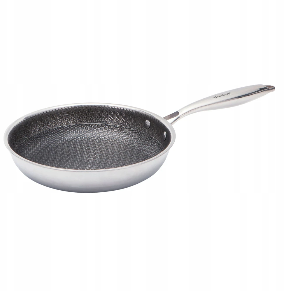 Klausberg Keptuvė Korio formos neprideganti keptuvė, 24 cm, 3 sluoksnių, 304 plienas, be PFOA