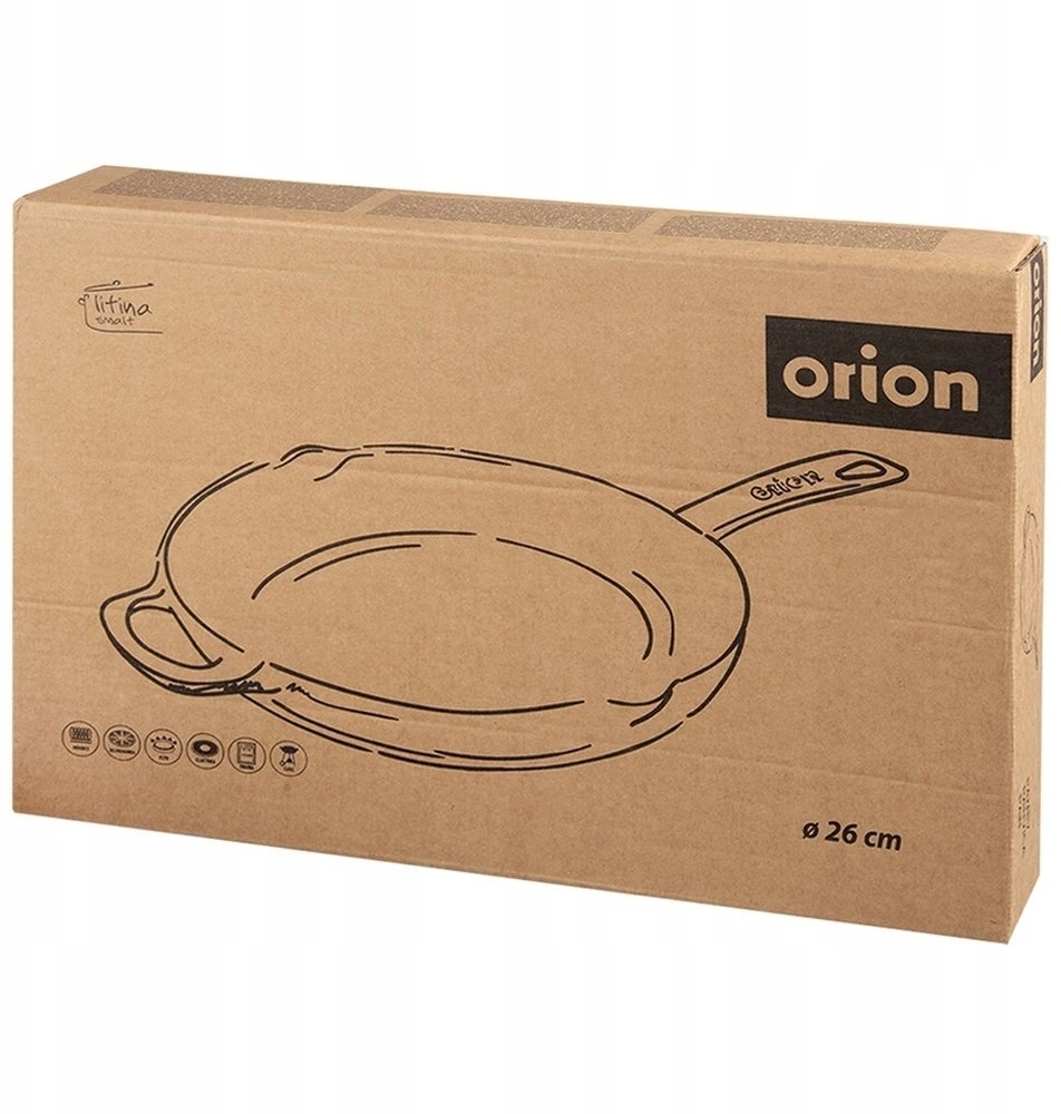 Krisberg Orion Ketaus keptuvė 26 cm, emaliuota, mėlyna