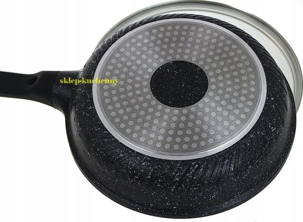 Maestro MR-1225-20 - Keptuvė su granitine danga ir dangčiu 20cm