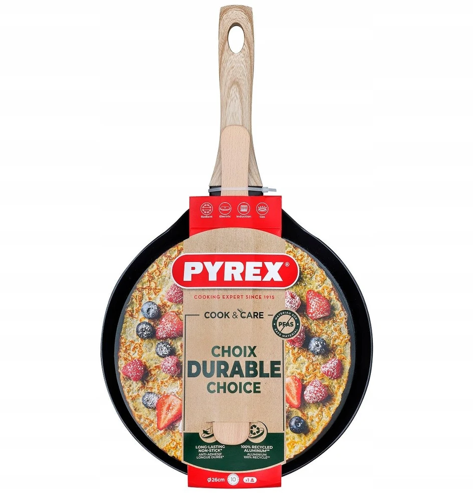 Pyrex „Cook&Care“ keptuvė su lapeliais, 26 cm, 3426470301121