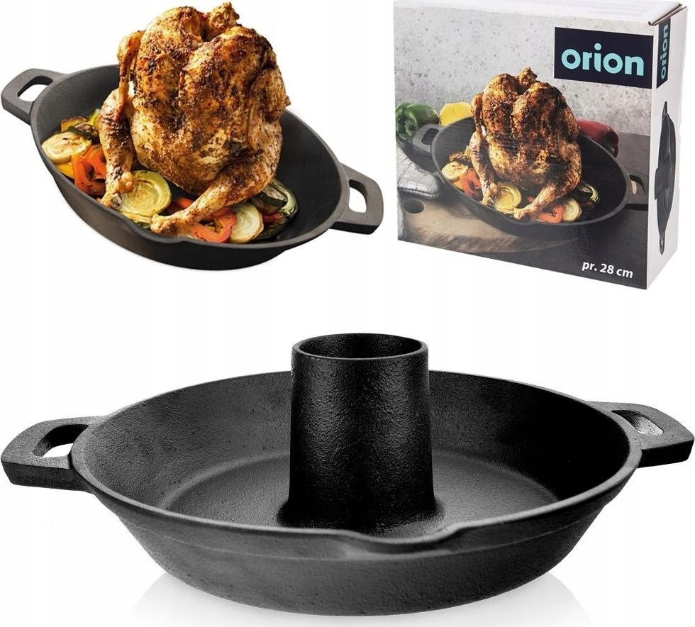 Orion Ketaus keptuvė su vištienos stovu 28 cm