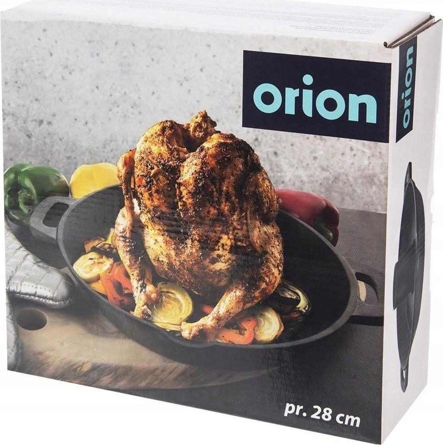 Orion Ketaus keptuvė su vištienos stovu 28 cm