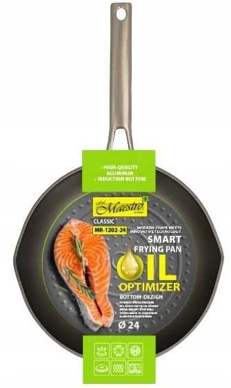 Smart frying pan MAESTRO MR-1202 (MR-1202-24) 24 cm Juodas, Pilkas