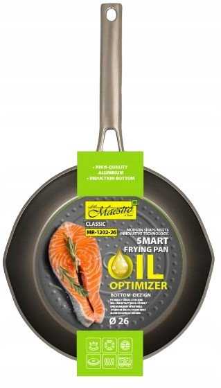 Smart frying pan MAESTRO MR-1202 (MR-1202-26) 26 cm Juodas, Pilkas