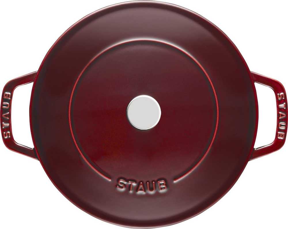 STAUB Ketaus troškintuvas su dangčiu, 24 cm, grenadinas