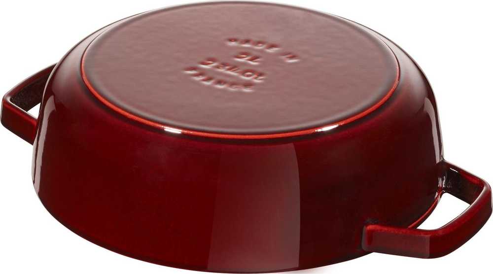 STAUB Ketaus troškintuvas su dangčiu, 24 cm, grenadinas