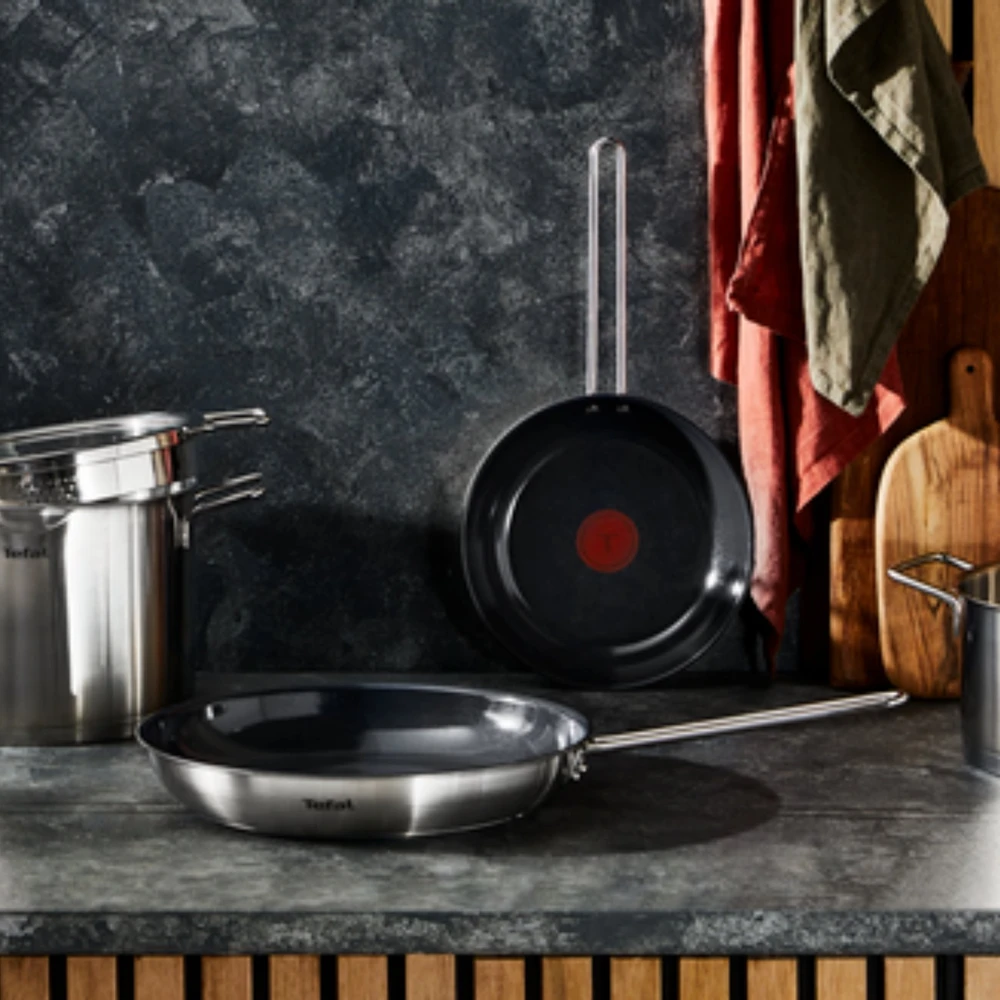Keptuvė Tefal Nordica Round, All-purpose pan, Juodas, Nerūdijantis plienas, Ceramic, Nerūdijantis plienas, 2.5 L (H8710655)