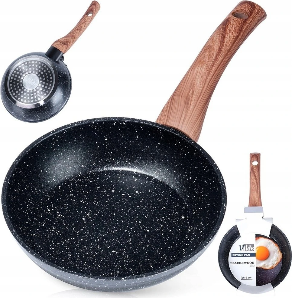 Keptuvė Vilde Juodas&amp;Wood 16 cm