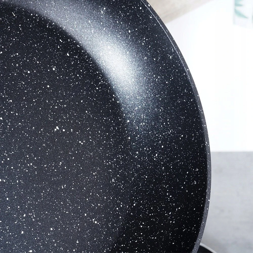 Keptuvė Vilde Juodas&amp;Wood 20 cm su granitine danga