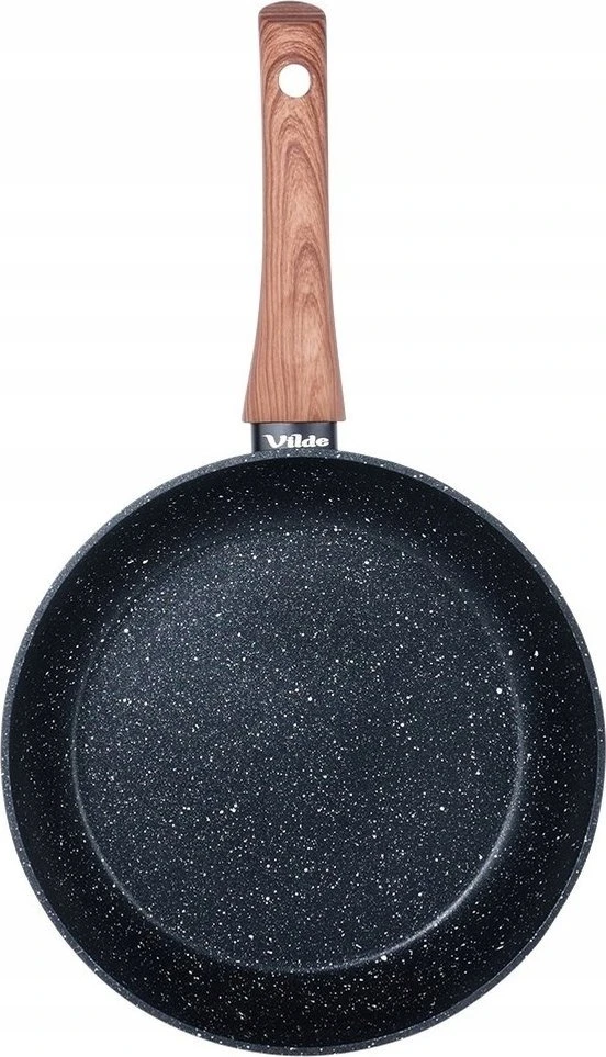 Keptuvė Vilde Juodas&amp;amp;Wood 24 cm aliuminė su granitine danga