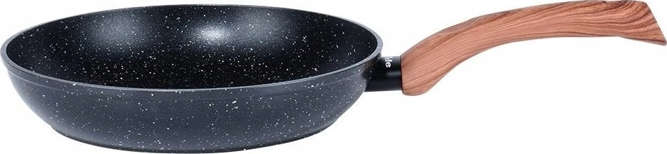 Keptuvė Vilde Juodas&amp;amp;Wood 24 cm aliuminė su granitine danga