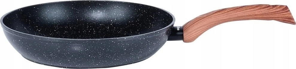 Keptuvė Vilde Juodas&amp;amp;Wood 26 cm aliuminė su granitine danga