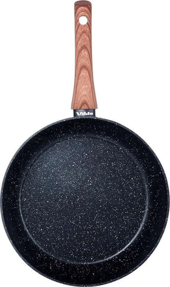 Keptuvė Vilde Juodas&amp;amp;Wood 26 cm aliuminė su granitine danga