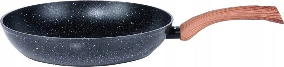 Keptuvė Vilde Juodas&amp;Wood 28 cm aliuminė su granitine danga