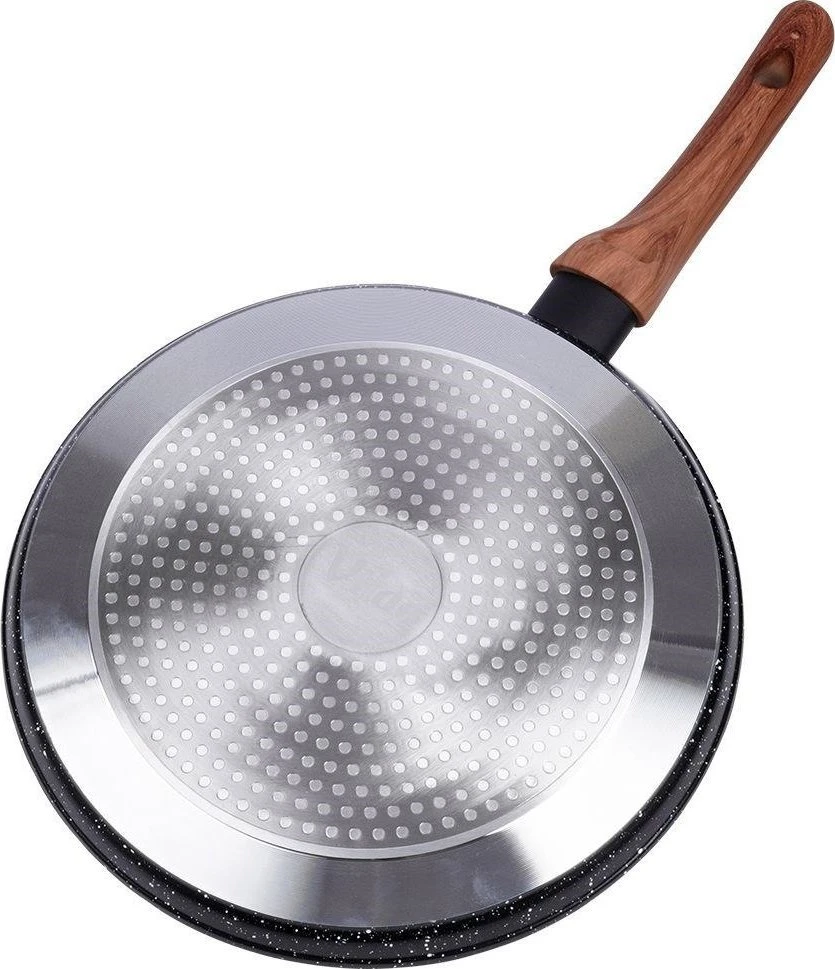 Vilde Blynų keptuvė granitinė neprideganti Juodas&WOOD 26 cm
