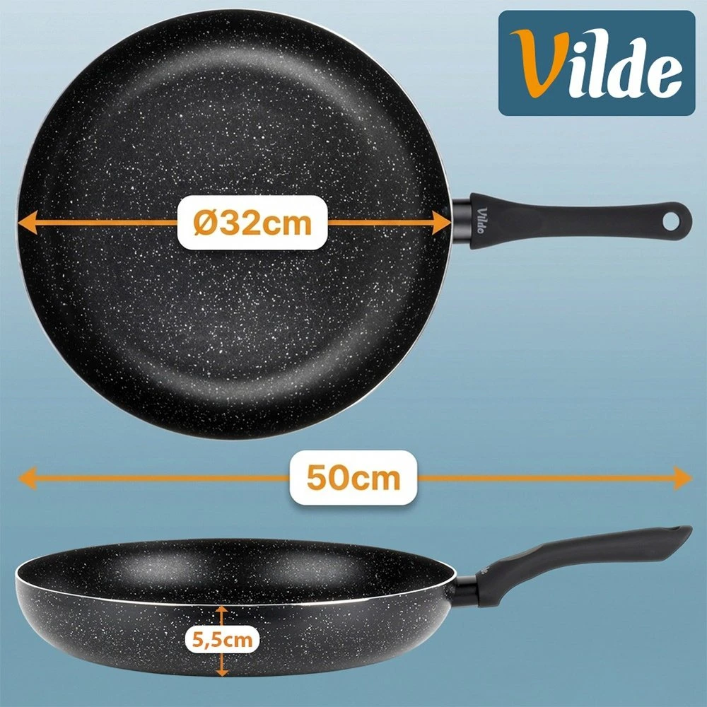 Vilde Granitinė patelnia 32 cm Juoda