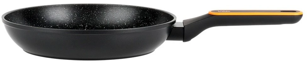 Vilde Keptuvė granitinė 26 cm, Aliuminis, Nesvylančio paviršiaus, Juoda ir oranžinė