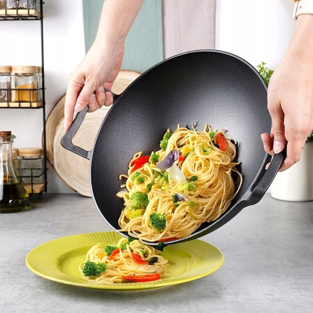 Ketaus wok keptuvė Vilde Cast Line 36 cm