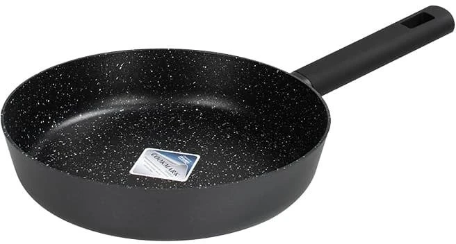 Keptuvė Zilan ZLN 0904 Juoda, su marmuro danga, skersmuo 20 cm, talpa 1,6 L