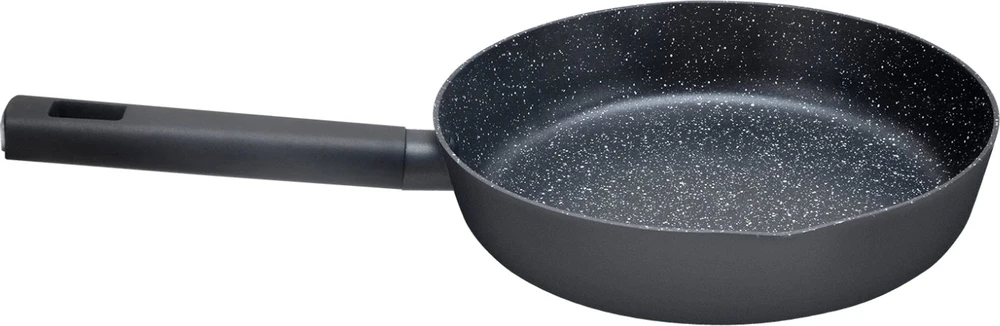 Keptuvė Zilan ZLN 0911 juoda, marmurinė danga, 22 cm skersmuo, 2,0 l talpa