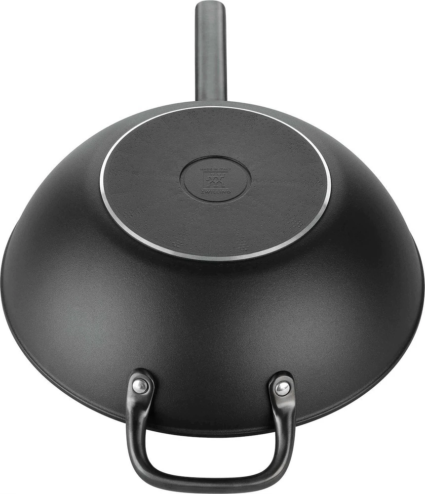 Keptuvė Zwilling ZWILLING Milano wok su stiklo dangčiu 30 cm, juoda