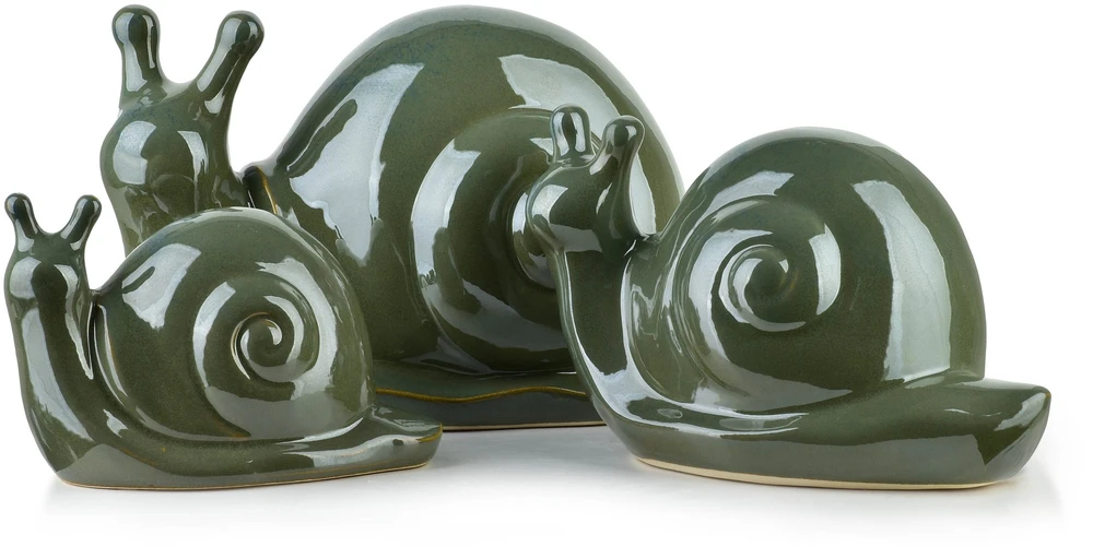 Mondex Keraminė sraigės figūrėlė 19x11x11cm