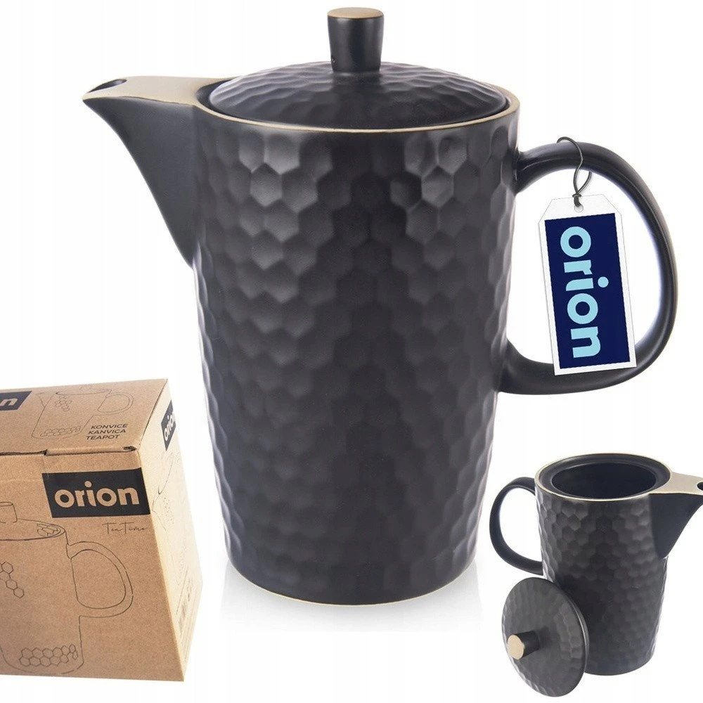 Orion Kavos ir arbatos puodelis TEA TIME 1,3 l juodas