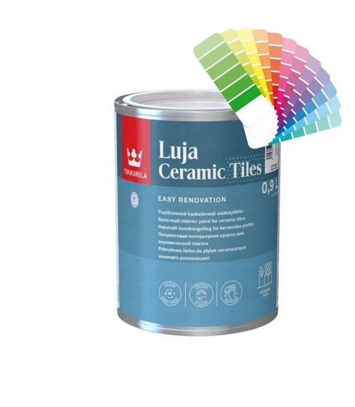 Tikkurila Keraminiu plyteliu dazai TIKKURILA Luja Ceramic Tiles, 0,9 l, A baze