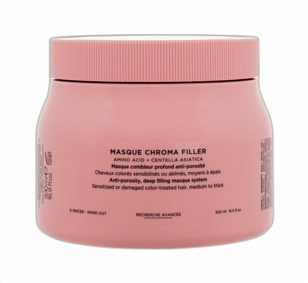 Kérastase Chroma Absolu Masque Chroma Filler giliai užpildanti kaukė nuo porėtumo dažytiems plaukams, 500 ml