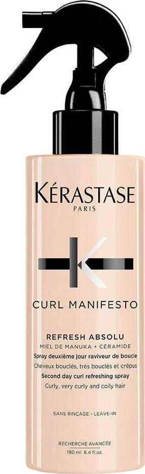 Kérastase Curl Manifesto Refresh Absolu purškiklis banguotiems ir garbanotiems plaukams, 190 ml