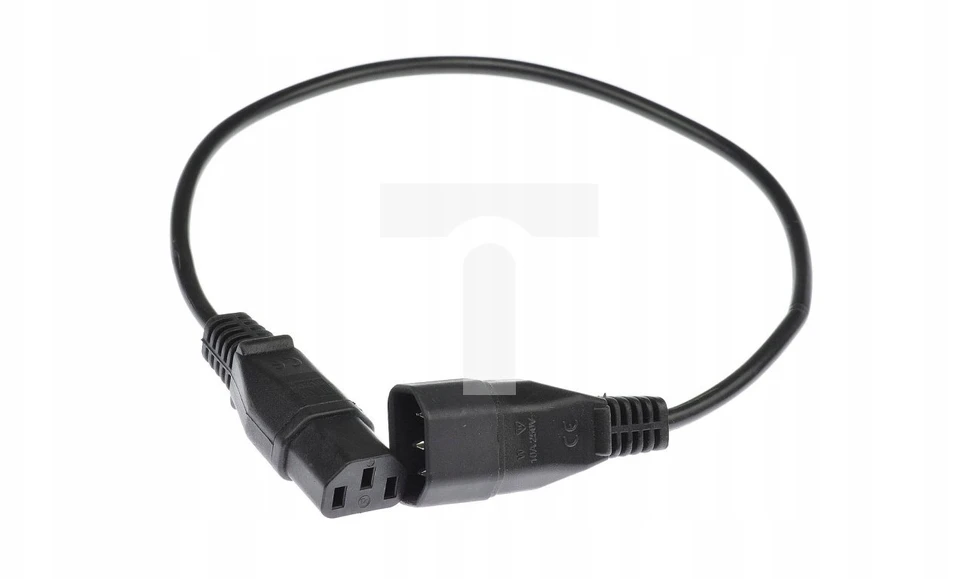 Kerg Ilgintuvas 230V IEC320 C14/C13 0,5 m juodas