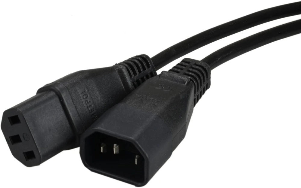 Kerg Ilgintuvas 230V IEC320 C14/C13 0,5 m juodas