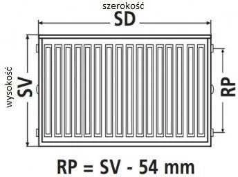 Kermi Therm X2 Profil-V 33 radiatorius 900 x 800 mm (FTV330900801R1K)