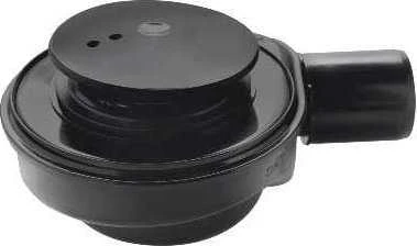 Sifonas Kerra 19232 SIFONO DĖKLAS Juodas SPEED2 FI 90, H. 50MM, OUTLET FI40 42L / MIN, VALYMAS IŠ VIRŠUS, // S.BRODZ.A.19232