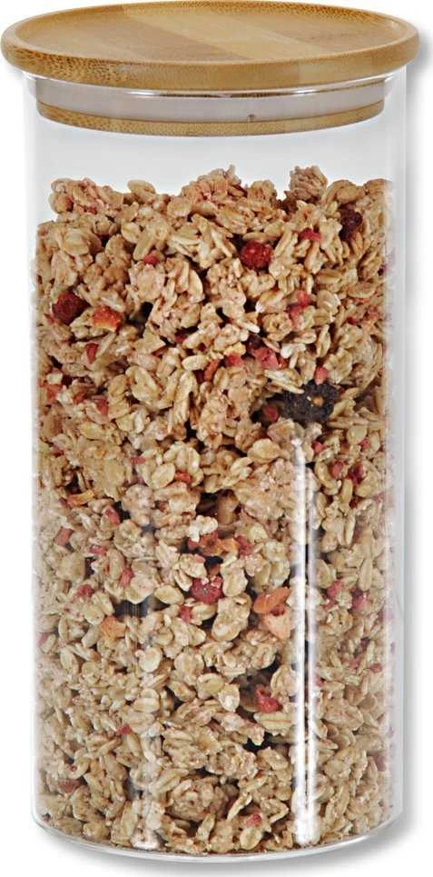 Kesper Indas biriems produktams, stiklas/bambukas, 1,2 l, D 10 cm, H 20 cm, vnt