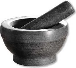 Kesper Grūstuvė prieskoniams, granitas, D 16 cm, H 8,5 cm, vnt