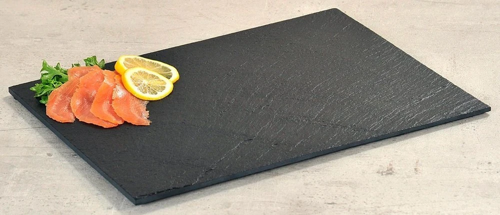 Kesper Padėklas Slate, su neslystančiomis kojelėmis, skalūnas, 40 x 30 cm, H 0,6/0,7 cm, vnt