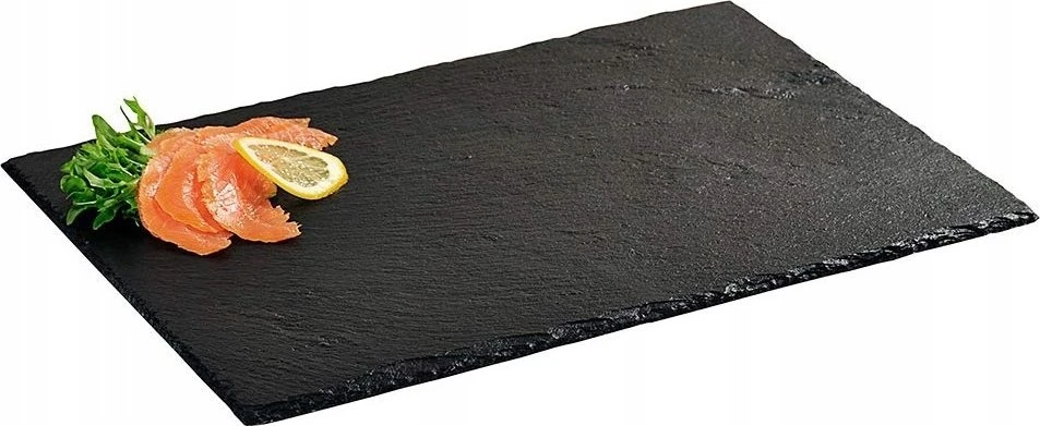 Kesper Padėklas Slate, su neslystančiomis kojelėmis, skalūnas, 40 x 30 cm, H 0,6/0,7 cm, vnt