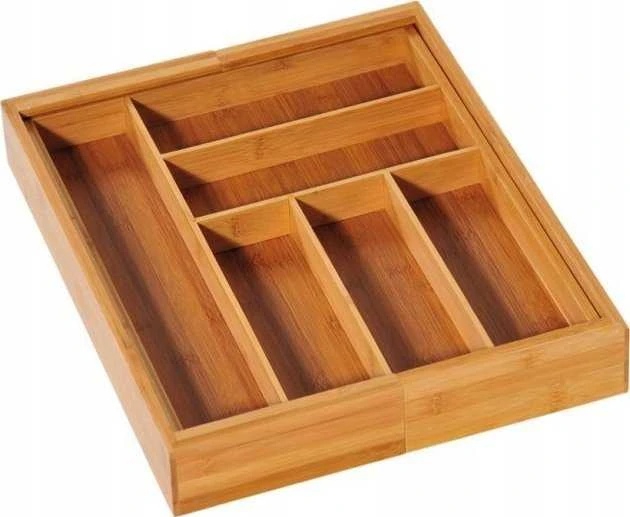 Stalo įrankių įdėklas reguliuojamas, 35-58 cm, bambukas, KESPER
