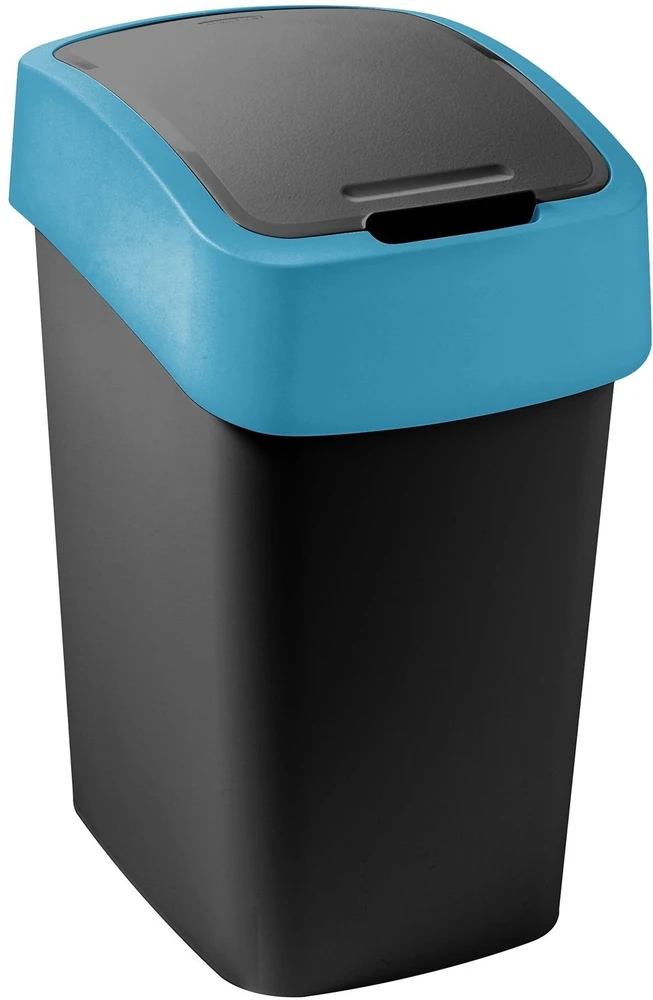 Keter CURVER ŠIUKŠLIADĖŽĖ „FLIP BIN” 9L /JUODA/ MĖLYNA
