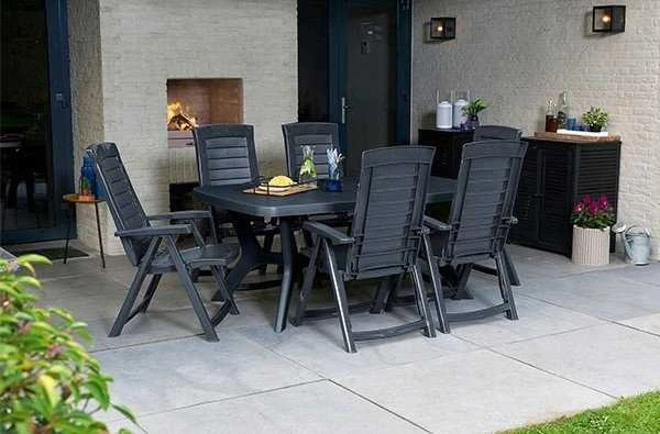 Keter Garden chair Aruba pilkas