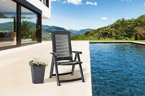 Keter Garden chair Aruba pilkas