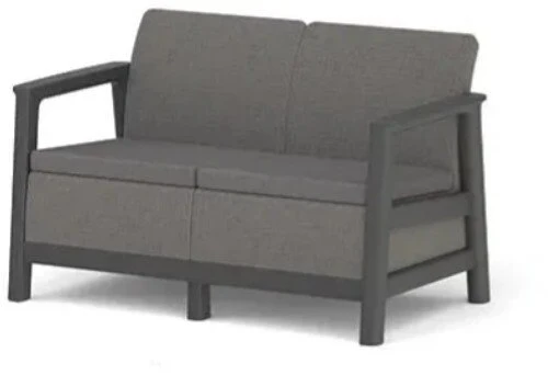 Keter Sodo sofa dvivietė Scandi Linea 2 vietų sofa pilka (8711245162850)