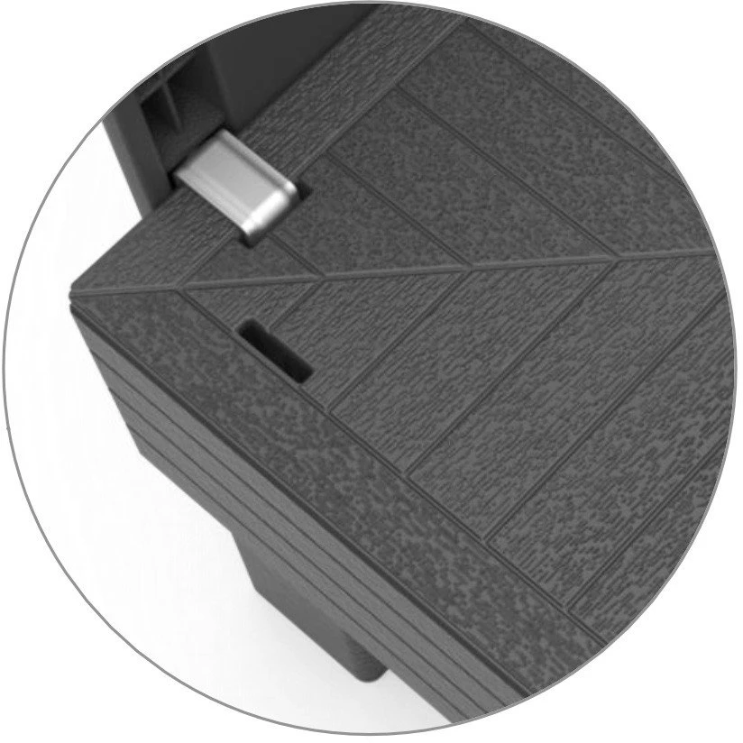 Keter Dvivietė sodo sofa „Elements“, pilka/šviesiai pilka, 8711245158037