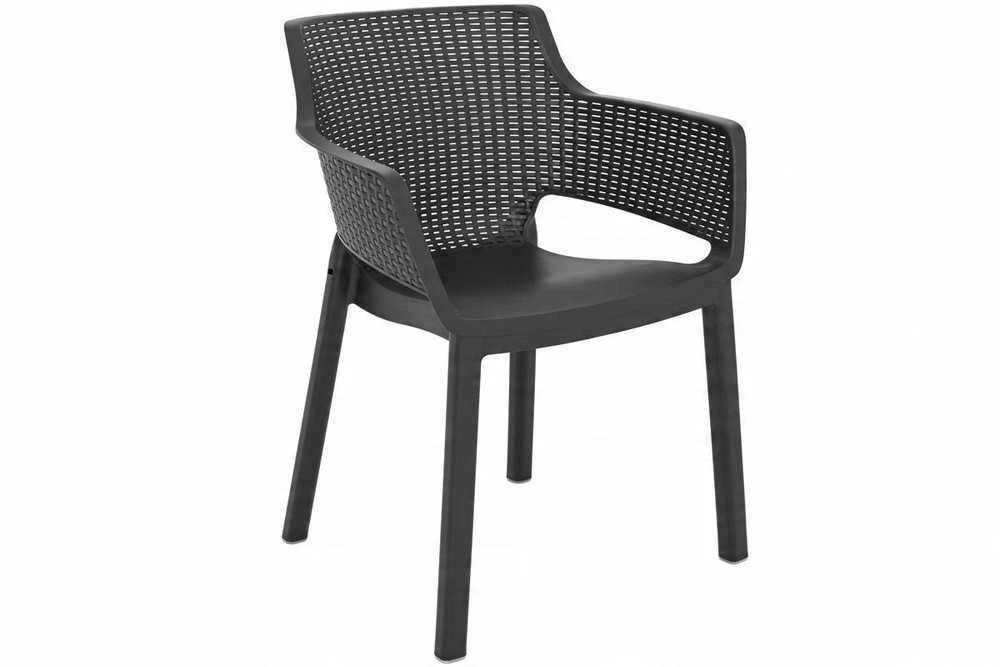 Keter Garden chair Eva pilkas