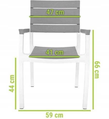 Keter Keter Darza kresls Harmony Armchair balts/gaisi peleks 29201284
