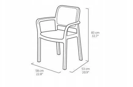 Keter Garden chair Tisara beige