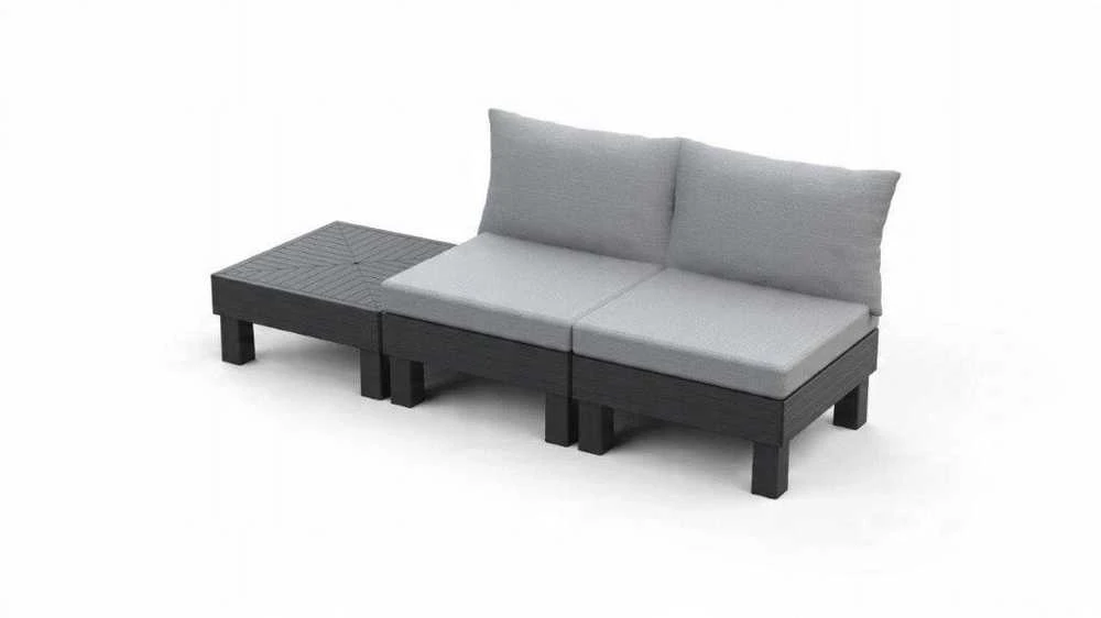 Lauko baldų komplektas Keter Sodo baldų komplektas Elements Balcony Set pilka/light pilka